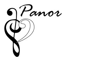 Ein Violin- und ein Bassschlüssel, die zu einem Herzen verschmelzen